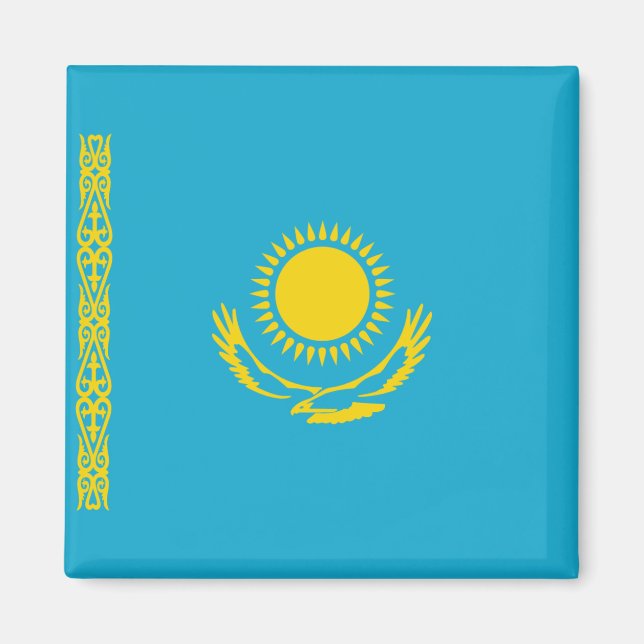 Imán Magnate de la bandera de Kazajistán (Frente)