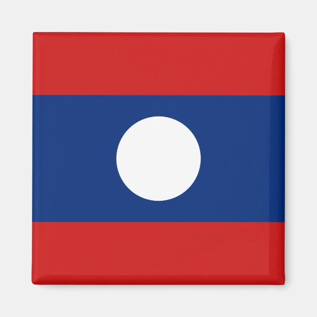 Imán Magnate de la bandera de Laos (Frente)