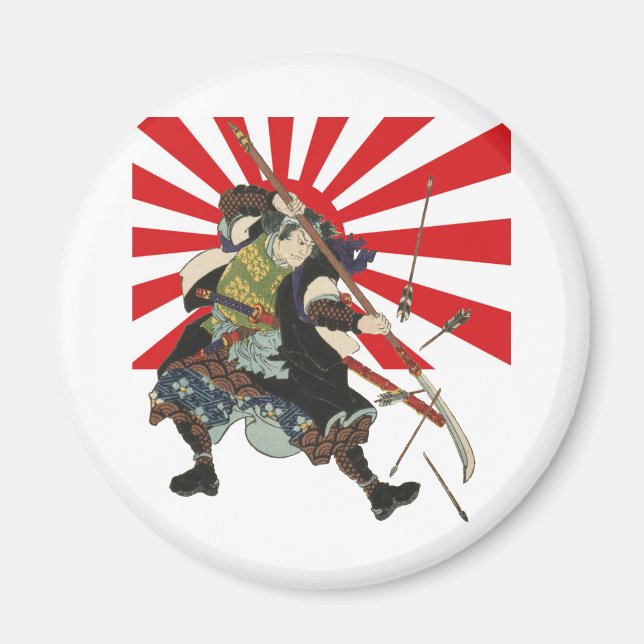 Imán Magnate de la bandera de Samurai (Frente)