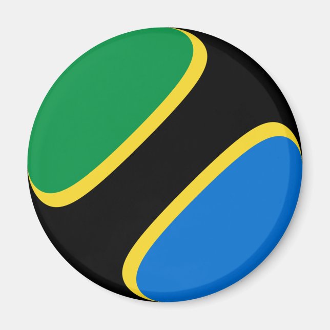 Imán Magnate de la bandera de Tanzania (Frente)