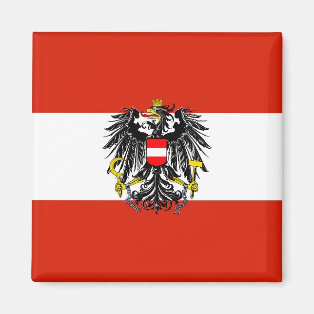 Imán Magnate de la bandera del Estado de Austria (Frente)