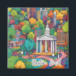 Imán Magnate de la Ciudad Funky Colectivo - Boston, MAM<br><div class="desc">Imán Colectivo Original de la Ciudad Funky - Boston,  MAMÁES! Perfecto como recuerdo (recogerlos todos) o como regalo para los amantes de los viajes favoritos.</div>