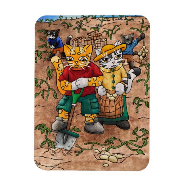 Imán Magnate de la cosecha de papas (Vertical)