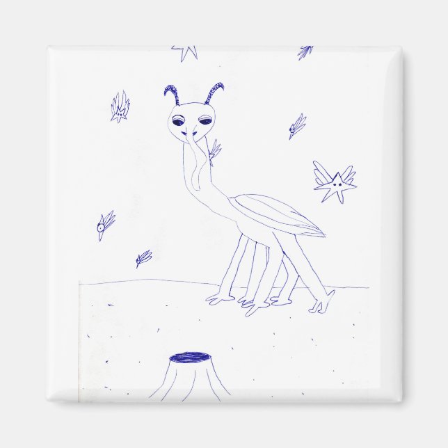 Imán Magnate de la Critter Espacial (Frente)
