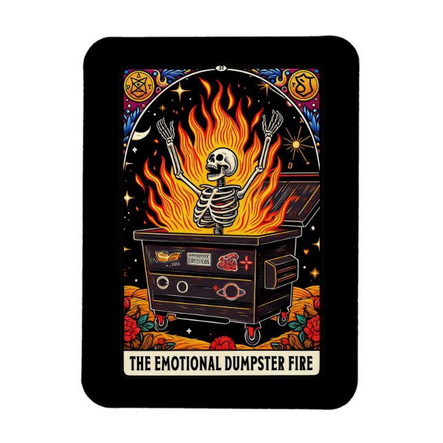 Imán Magnate de la Emocional Tarjeta Tarot De Fuego De  (Vertical)