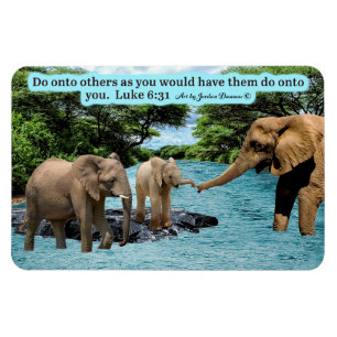 Imán Magnate de la Escritura del Elefante Luke 6:31