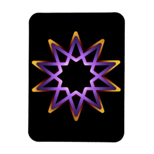 Imán Magnate De La Estrella Naranja Púrpura De Árbol De