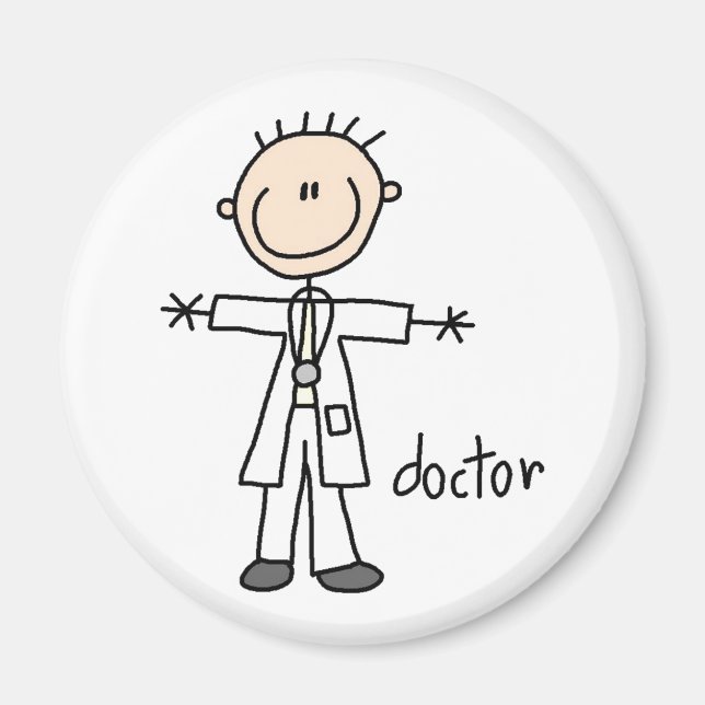 Imán Magnate de la figura del palo de médica (Frente)