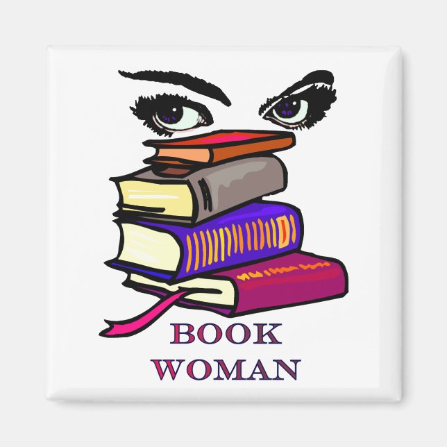 Imán Magnate De La Mujer Del Libro (Frente)