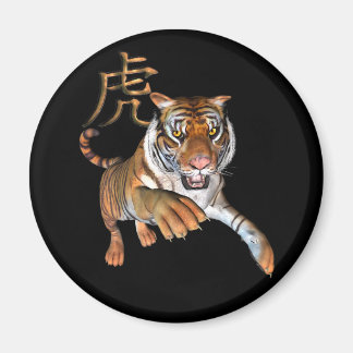 Imán Magnate de la Nevera Tigre y el Símbolo Chino