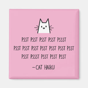 Imán Magnate de la Plaza Cat Haiku