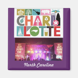 Imán Magnate de la Plaza Charlotte NC Carolina del Nort