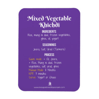 Imán Magnate de la receta de Khichdi vegetable