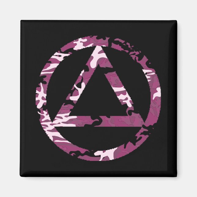 Imán Magnate de la recuperación de circulo y triángulo (Frente)