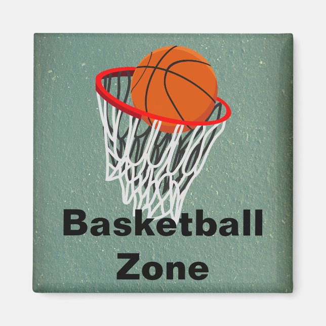 Imán Magnate de la Zona de Baloncesto (Frente)
