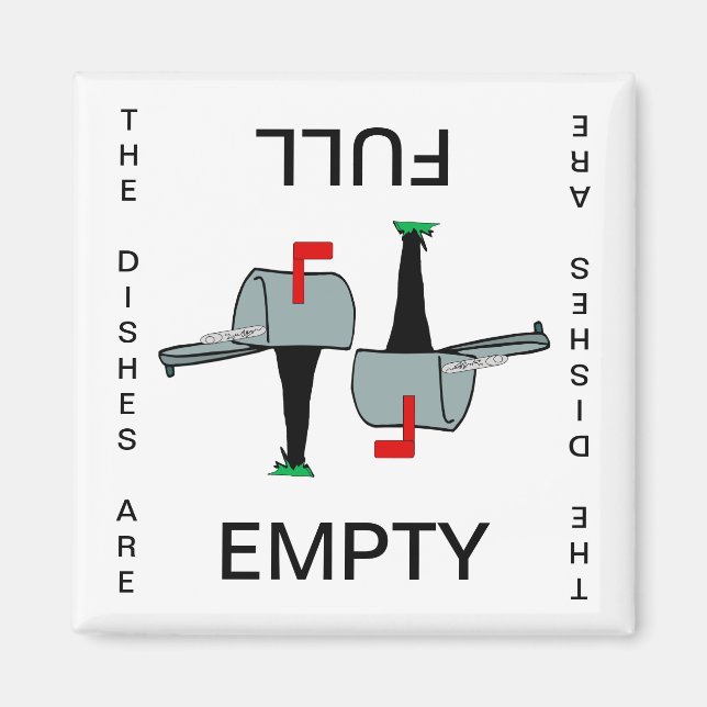 Imán Magnate de lavavajillas completo vacío (Frente)
