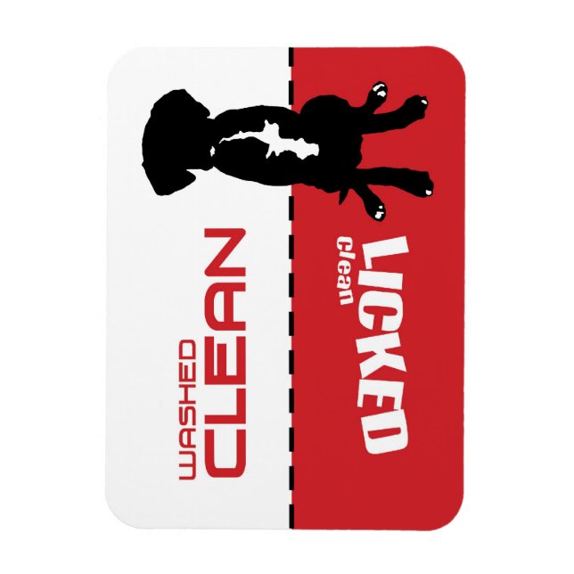 Imán Magnate de lavavajillas de cachorro de perro - Lim (Vertical)