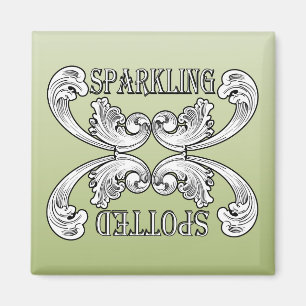 Imán Magnate de lavavajillas verde para platos limpios 