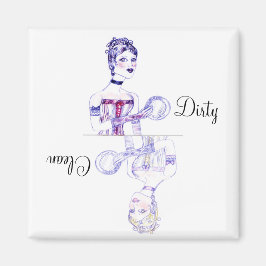 Imán Magnate de lavavajillas victoriano limpio o sucio