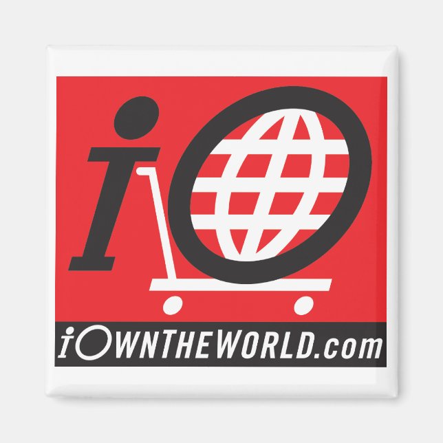 Imán Magnate de logotipo negro (Frente)