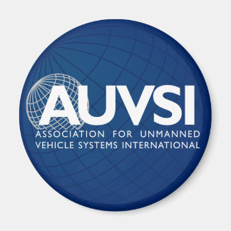 Imán Magnate de logotipos redondos AUVSI