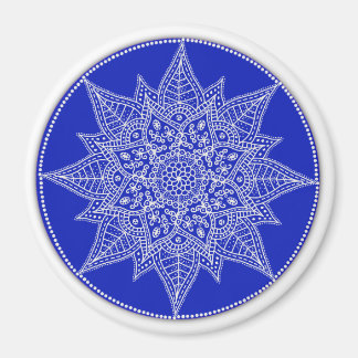 Imán Magnate de Mandala Azul