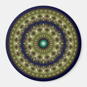Imán Magnate de mandala ornamental fractal