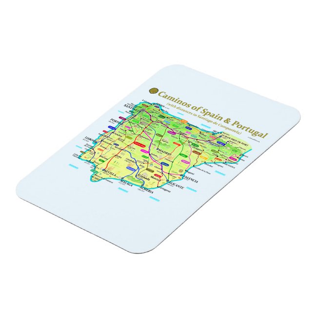 Imán Magnate de mapas de camino flexible (Lado Izquierdo)