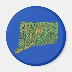 Imán Magnate de mapas de Connecticut