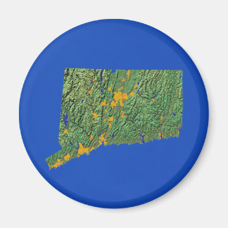 Imán Magnate de mapas de Connecticut
