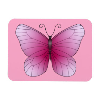 Imán Magnate de mariposa rosa