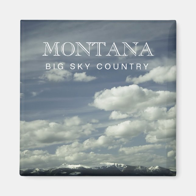 Imán Magnate de Montana Big Sky Country (Frente)