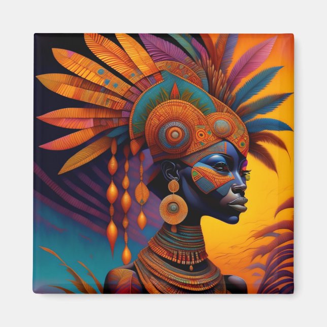Imán Magnate de mujeres africanas (Frente)