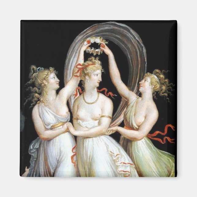 Imán Magnate de mujeres bailarinas (Frente)