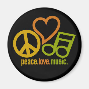 Imán Magnate de música Peace Love