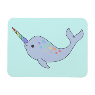 Imán Magnate de narwhal arco iris