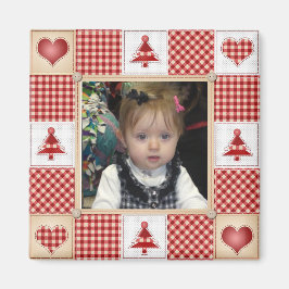 Imán Magnate de Navidades de frontera de país en árbol