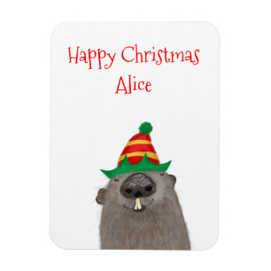 Imán Magnate de Navidades de manicomio personalizados
