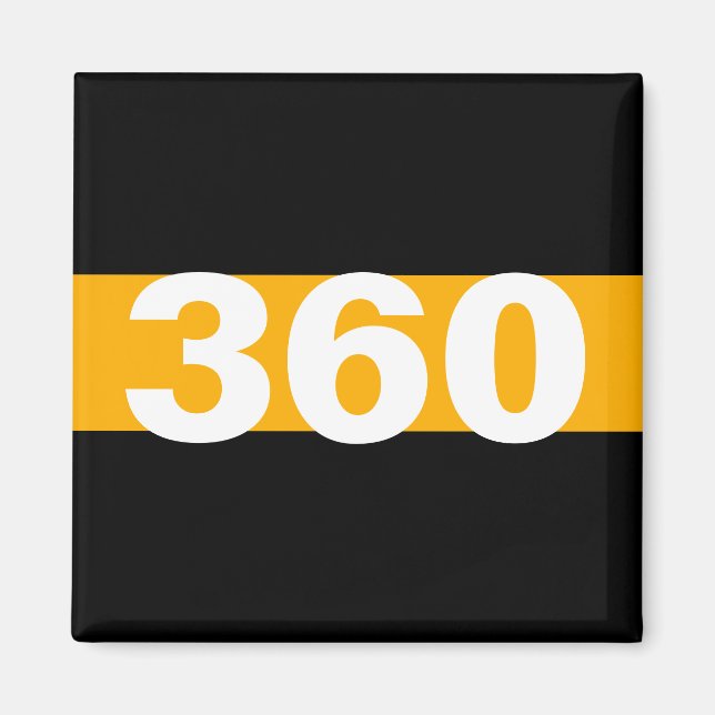 Imán Magnate de número de insignia personalizado de la  (Frente)