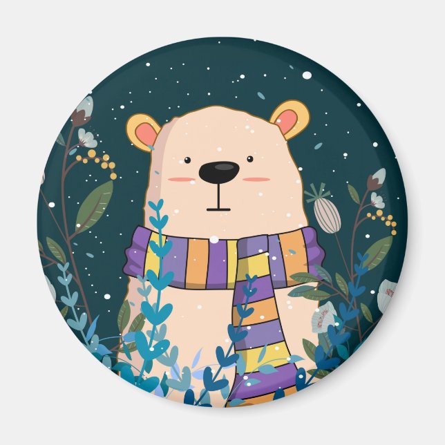 Imán Magnate de oso acogedor (Frente)