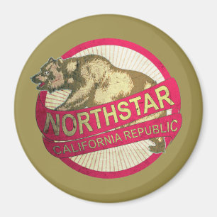 Imán Magnate de oso vintage de Northstar California