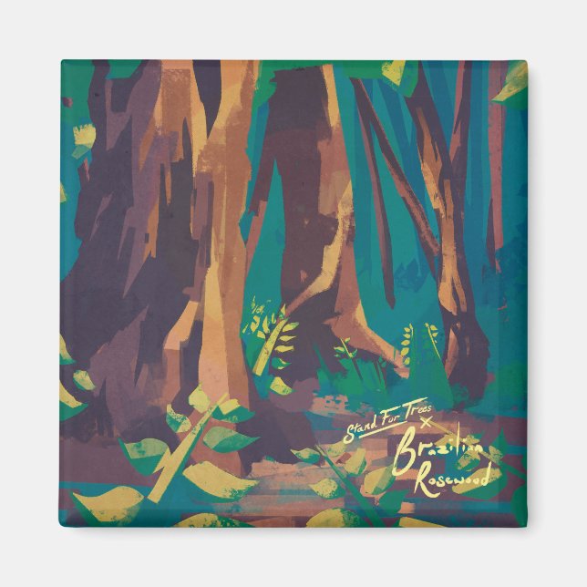 Imán Magnate de palisandro de Brasil (Frente)