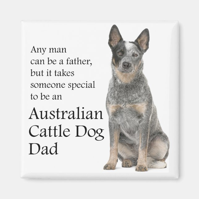 Imán Magnate de papá de perro de ganado australiano (Frente)