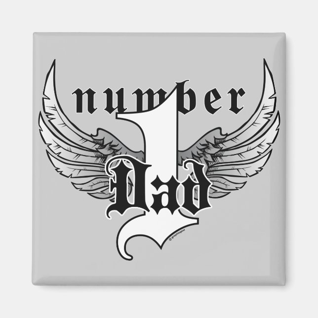 Imán Magnate de papá número uno (Frente)