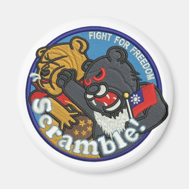 Imán Magnate de parche de la Fuerza Aérea de Taiwán (Frente)