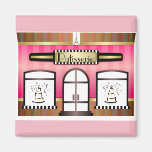 Imán Magnate de pastelería francesa