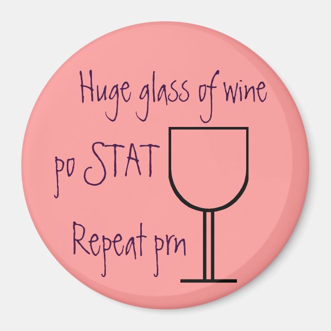 Imán Magnate de pedido de vino (Frente)