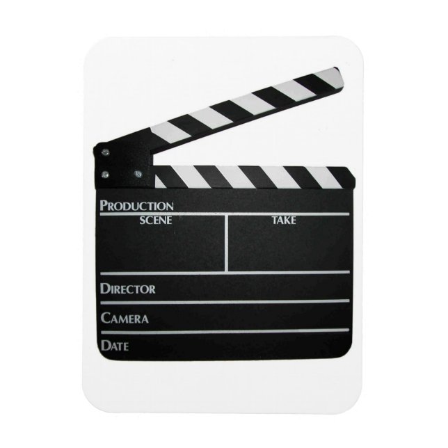 Imán Magnate de películas de cineasta Slate clapboard (Vertical)