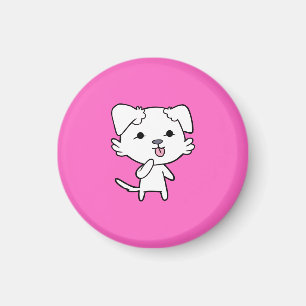 Imán Magnate de perro gatito - Rosa