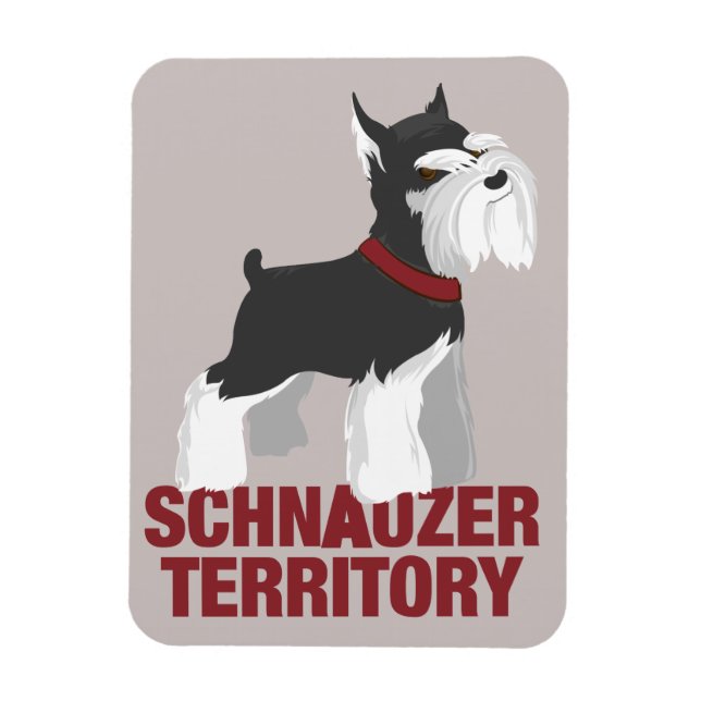 Imán Magnate de perro Schnauzer en miniatura (Vertical)